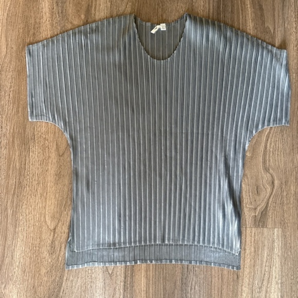 Milano grey pleats please size large pleated  top